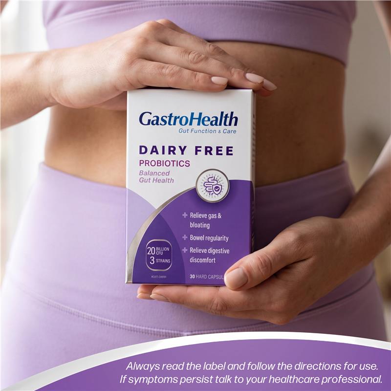 Load image into Gallery viewer, Gastrohealth Dairy Free Probiotic 30 Capsules
