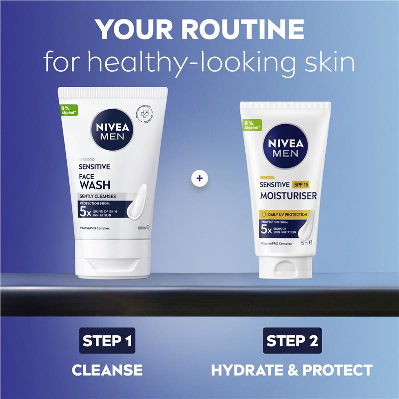 Load image into Gallery viewer, NIVEA MEN Face Wash Sensitive 100mL
