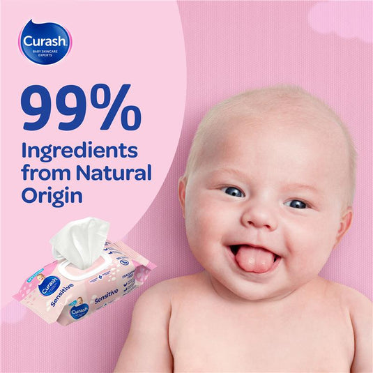 Curash Baby Sensitive Wipes 80 Pack