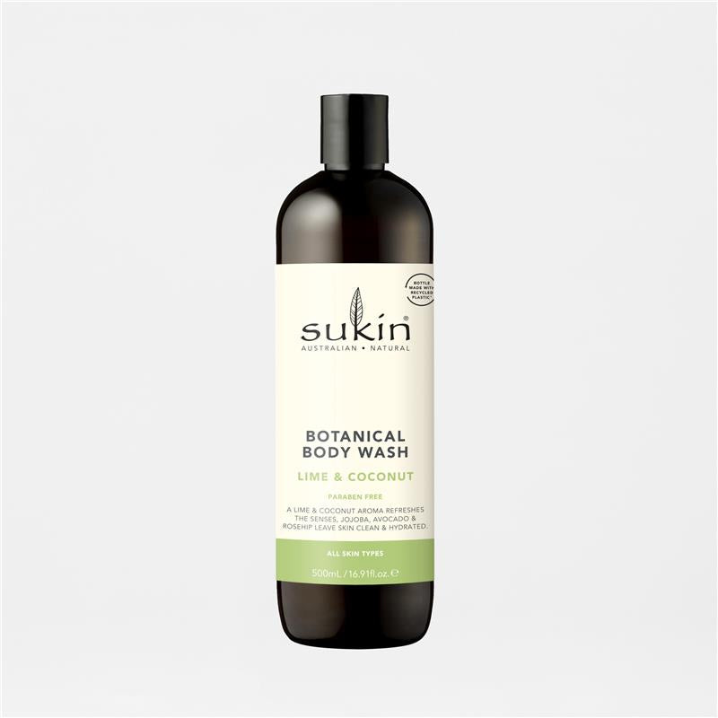 Load image into Gallery viewer, Sukin Botanical Body Wash Lime &amp; Coconut 500ml
