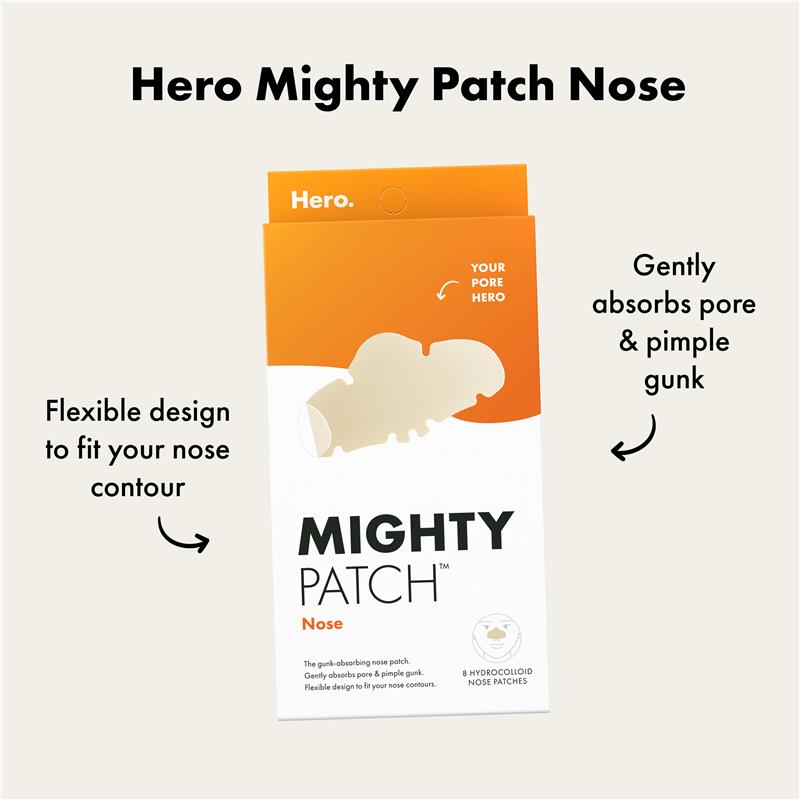 Load image into Gallery viewer, Hero Mighty Patch Nose Contoured Pimple Patches 8 pack
