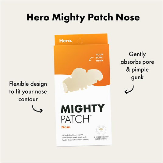 Hero Mighty Patch Nose Contoured Pimple Patches 8 pack