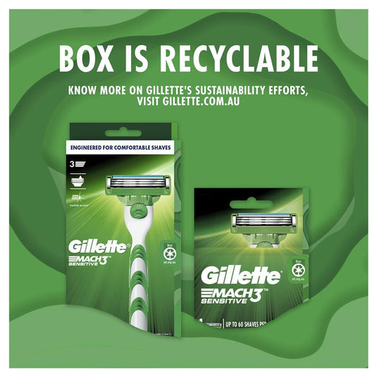 Gillette Mach 3 Sensitive 4 Pack