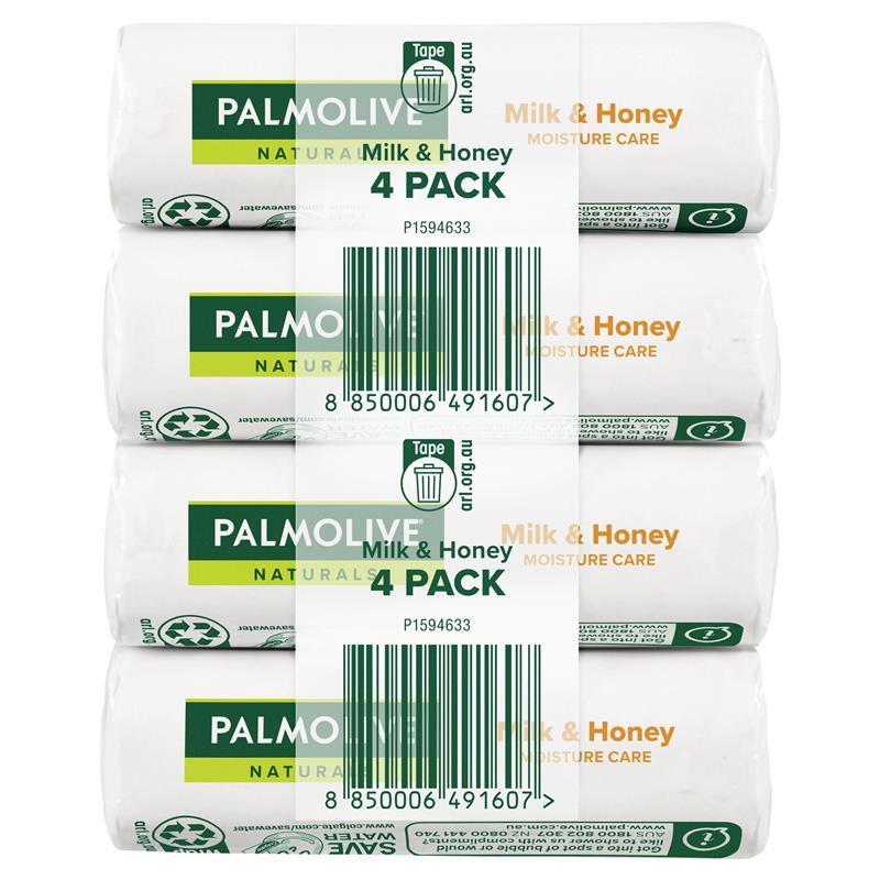 Load image into Gallery viewer, Palmolive Naturals Replenishing Bar Soap Milk &amp; Honey 4 x 90g
