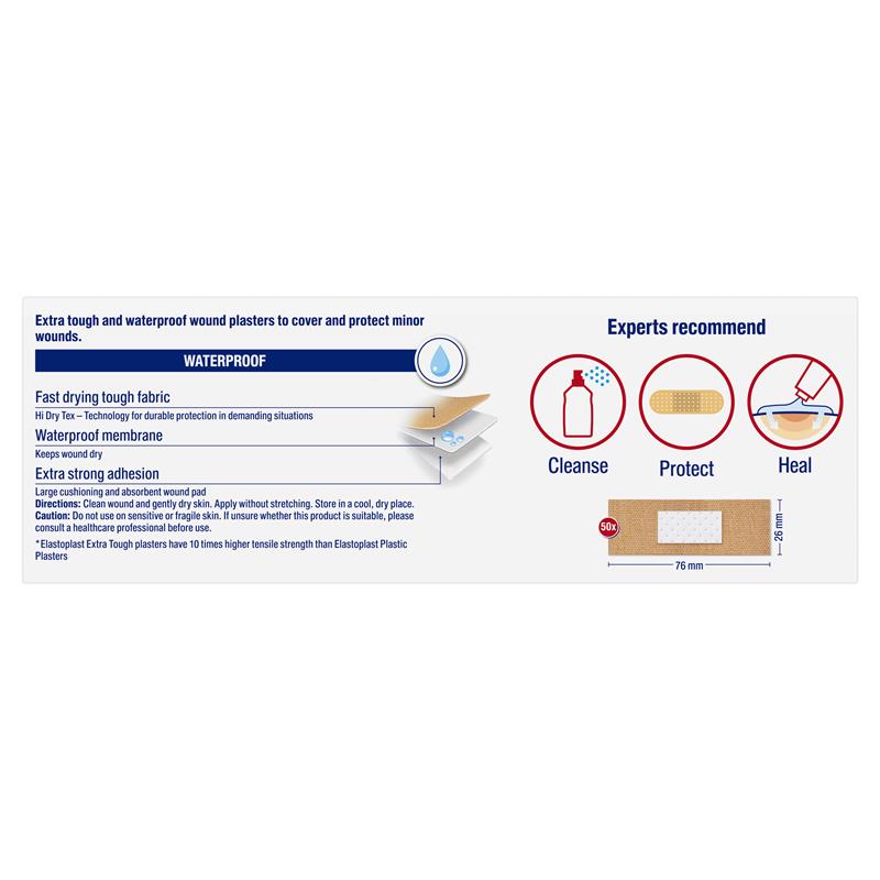 Load image into Gallery viewer, Elastoplast Extra Tough Fabric Strips 50 Pack
