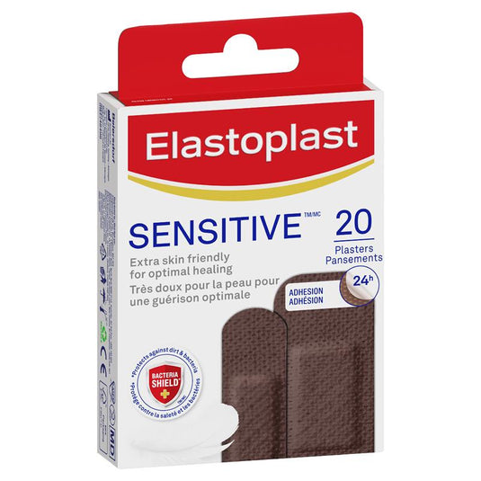 Elastoplast Sensitive Skin Tone Plasters 20 Dark