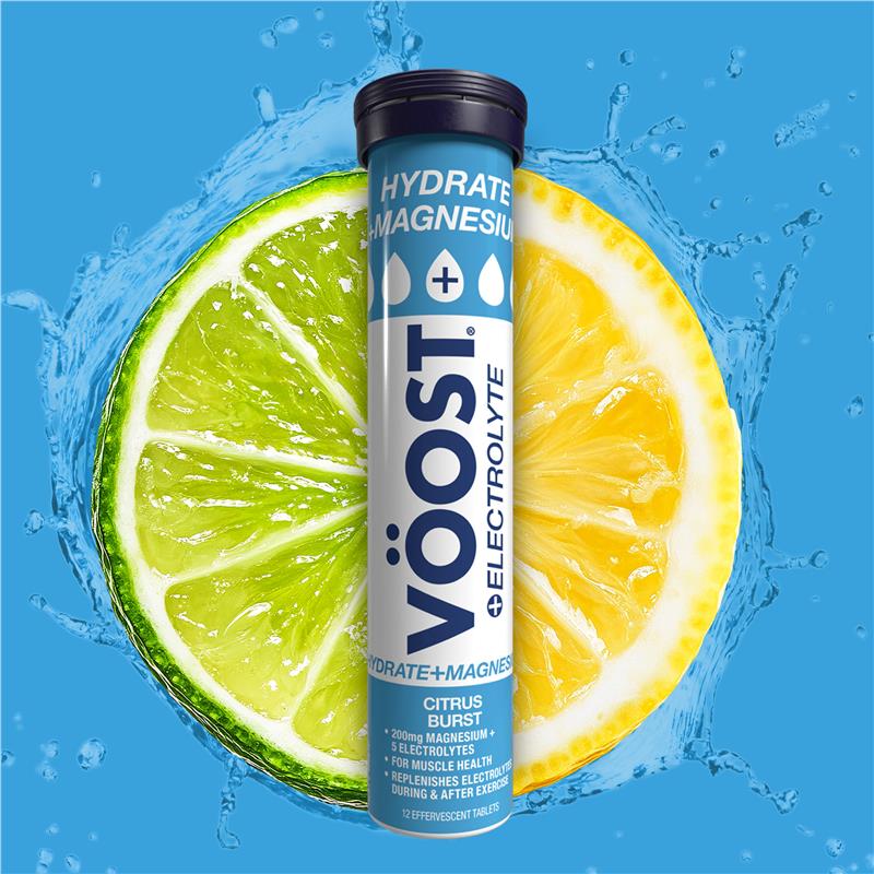 Load image into Gallery viewer, Voost Hydrate + Magnesium Citrus Burst Effervescent Tablets 12 Pack
