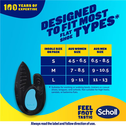 Scholl In Balance Heel and Ankle Orthotic Insole Medium