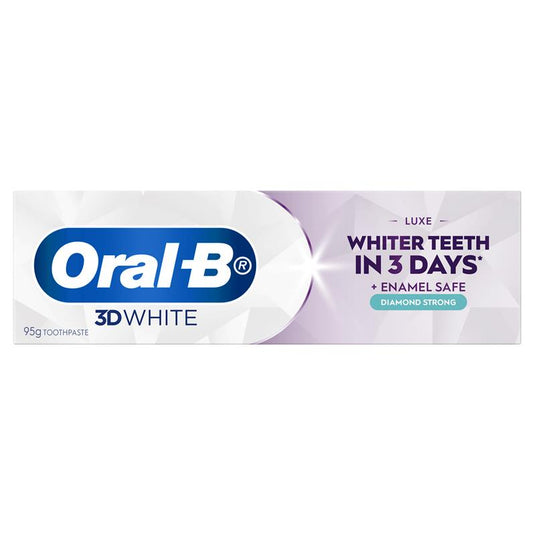 Oral B Teeth Whitening Toothpaste 3D White Luxe Diamond Strong 95g