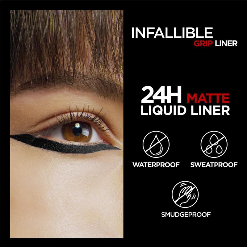 Load image into Gallery viewer, L'Oreal Paris Infallible Grip 24H Matte Liquid Liner 01 Ink
