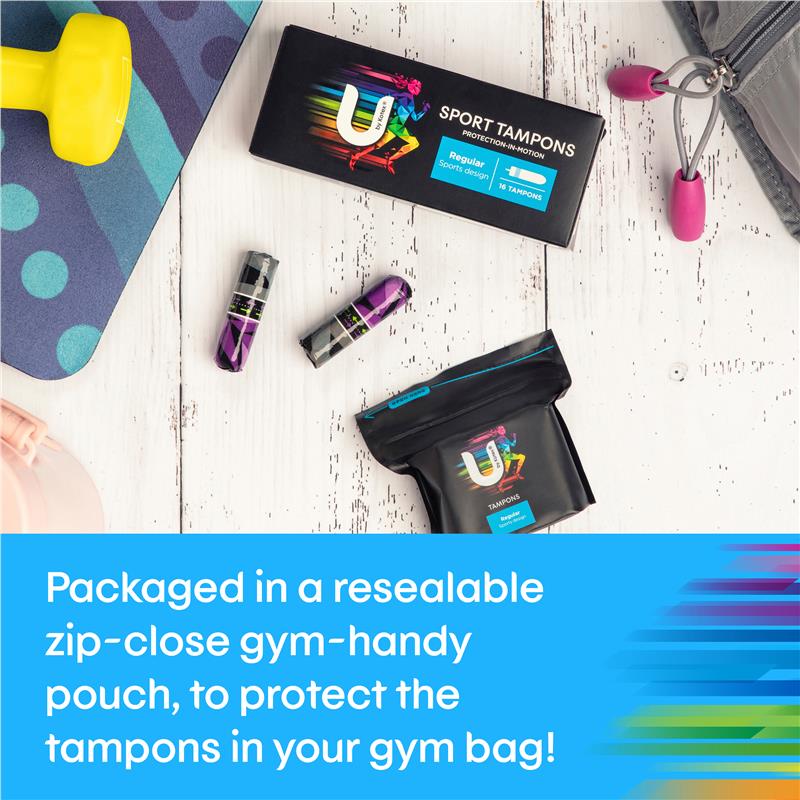 Load image into Gallery viewer, U By Kotex Sport Tampons Regular 16 Pack
