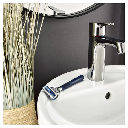 King C Gillette Neck Razor + 1 Razor Blade Refill