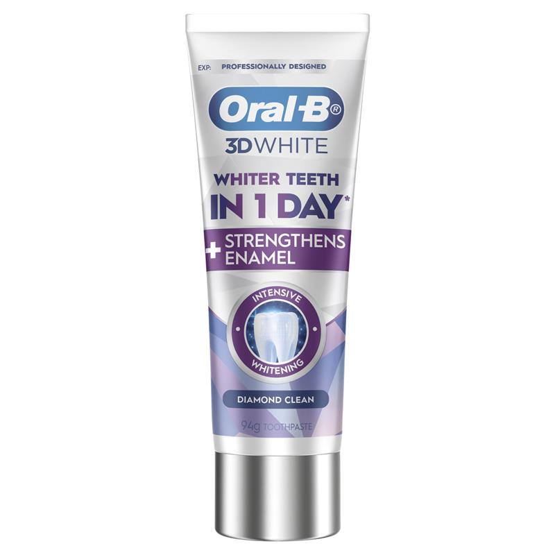 Load image into Gallery viewer, Oral B Toothpaste 3D White Intensive Whitening Diamond Clean 94g
