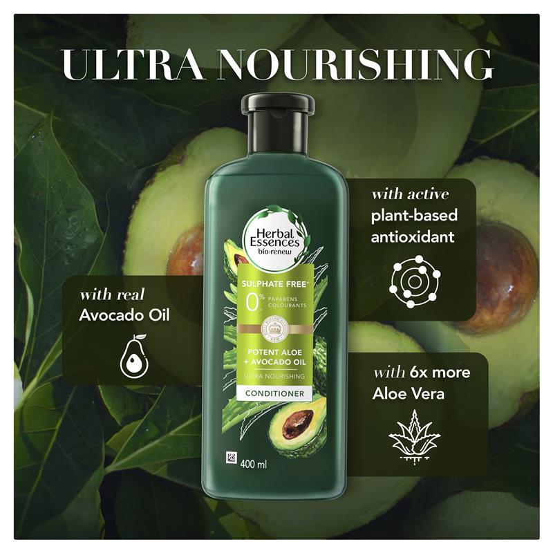 Load image into Gallery viewer, Herbal Essences Bio Renew Potent Aloe &amp; Avocado Oil Conditioner 400ml

