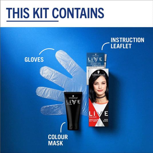Schwarzkopf LIVE Colour Deep Black Semi Permanent 75ml