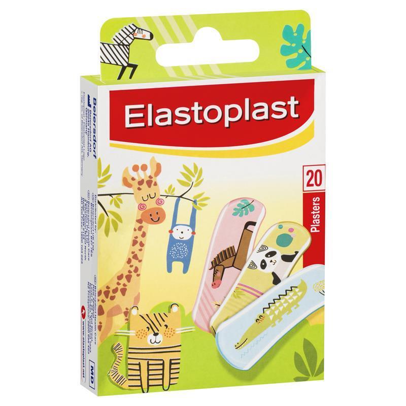 Load image into Gallery viewer, Elastoplast Kids Animal Plasters 20 Strips

