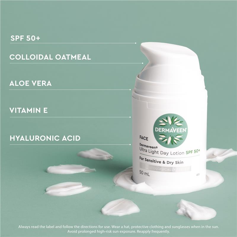 Load image into Gallery viewer, Dermaveen Face Ultralight Day Lotion SPF 50+ 50ml
