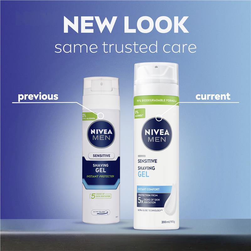 Load image into Gallery viewer, NIVEA MEN Sensitive Shaving Gel Instant Protection 200ml
