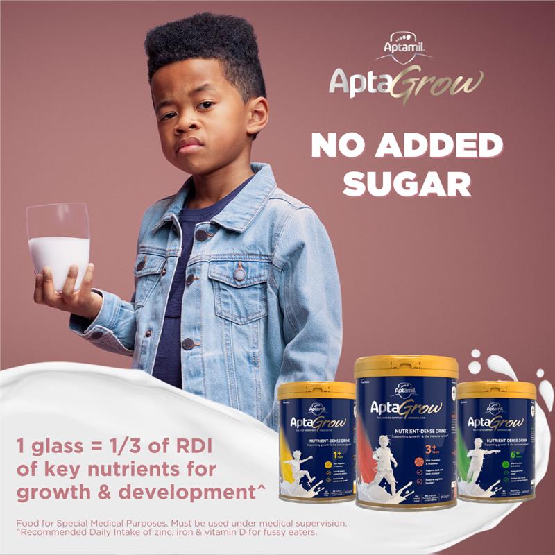Load image into Gallery viewer, AptaGrow Nutrient-Dense Milk Drink From 1+ Years 900g
