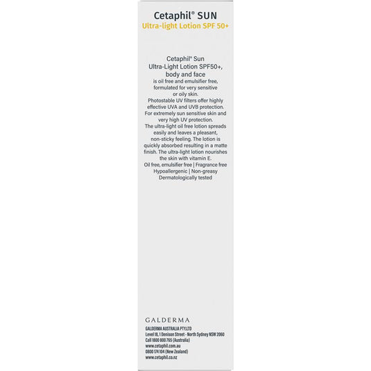 Cetaphil Sun SPF 50+ Ultra Light Lotion 100ml