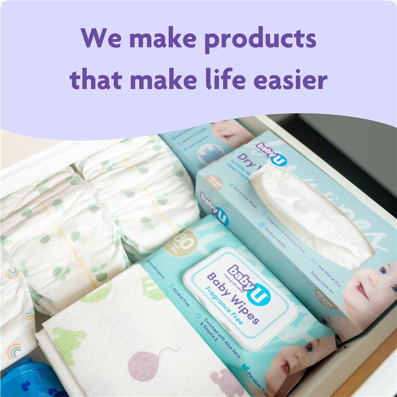 Load image into Gallery viewer, Baby U Dry Wipes 100 Pack
