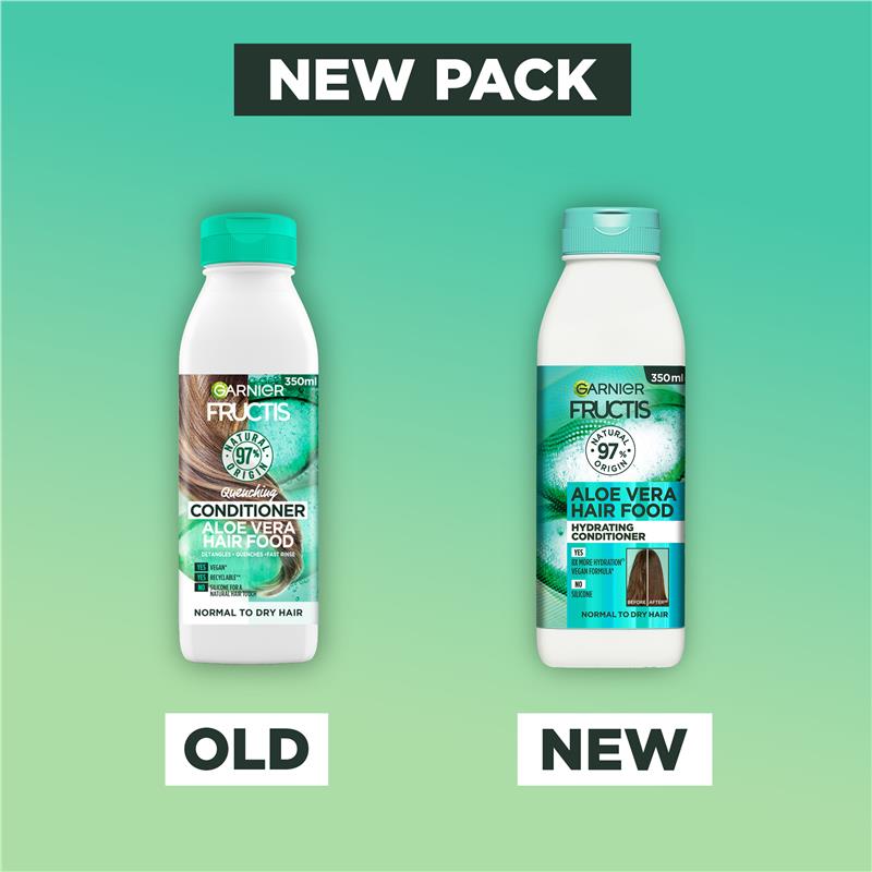 Load image into Gallery viewer, Garnier Fructis Hair Food Hydrating Aloe Vera Conditioner For Normal Hair 350ml

