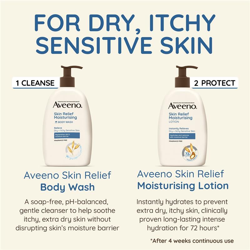 Load image into Gallery viewer, Aveeno Skin Relief Fragrance Free Moisturising Body Lotion 354mL
