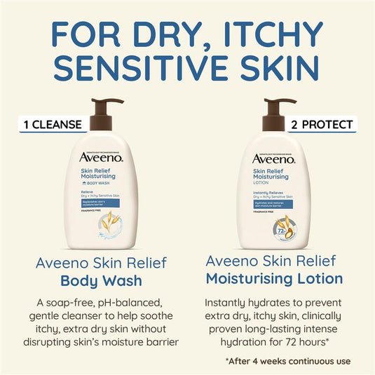 Aveeno Skin Relief Fragrance Free Moisturising Body Lotion 354mL