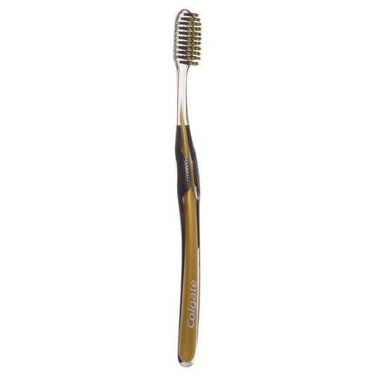 Colgate Toothbrush Slim Soft Advanced Gold Charcoal Ultra Soft