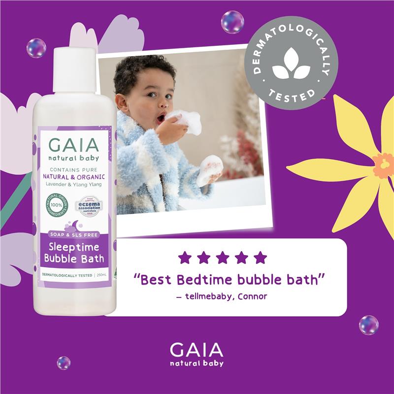 Load image into Gallery viewer, Gaia Natural Baby Bubble Bath Sleeptime 250ml
