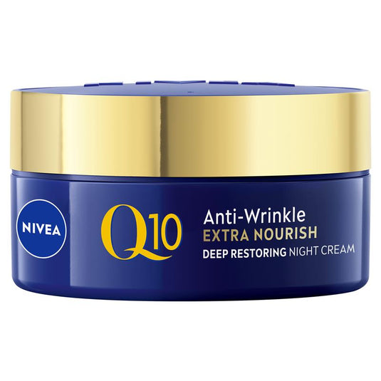 NIVEA Q10 Anti-Wrinkle Extra Nourish Deep Restoring Night Cream 50ml