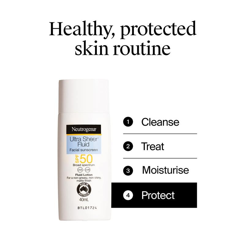 Load image into Gallery viewer, Neutrogena Ultra Sheer Face Fluid Facial Sunscreen SPF 50 40ml
