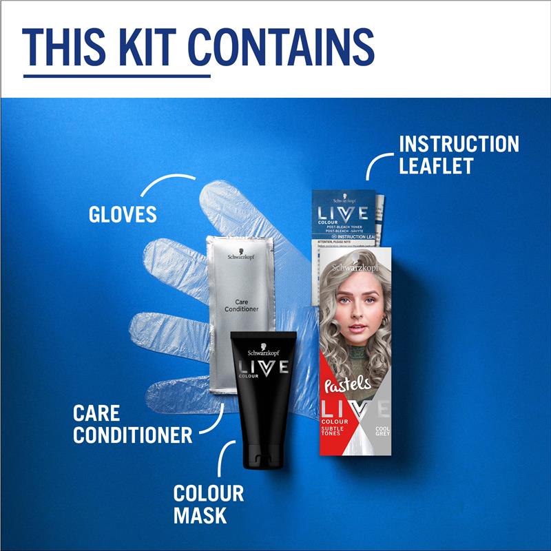 Load image into Gallery viewer, Schwarzkopf Live Colour Pastels Cool Grey 75ml
