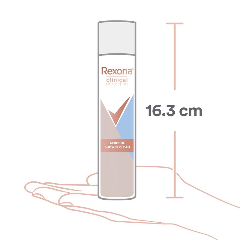 Load image into Gallery viewer, Rexona Women Clinical Protection Antiperspirant Aerosol Shower Clean 180ml
