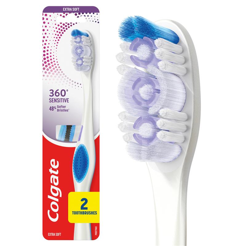 Load image into Gallery viewer, Colgate Toothbrush 360 Sensitive Pro-Relief Extra Soft 2 Pack
