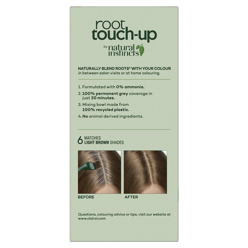 Load image into Gallery viewer, Clairol Root Touch Up Natural Instincts 6 Light Brown Permanent Hair Colour
