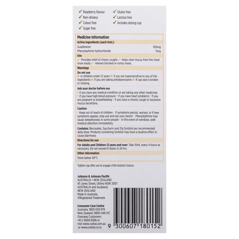 Load image into Gallery viewer, Codral Mucus Cough &amp; Cold 200ml
