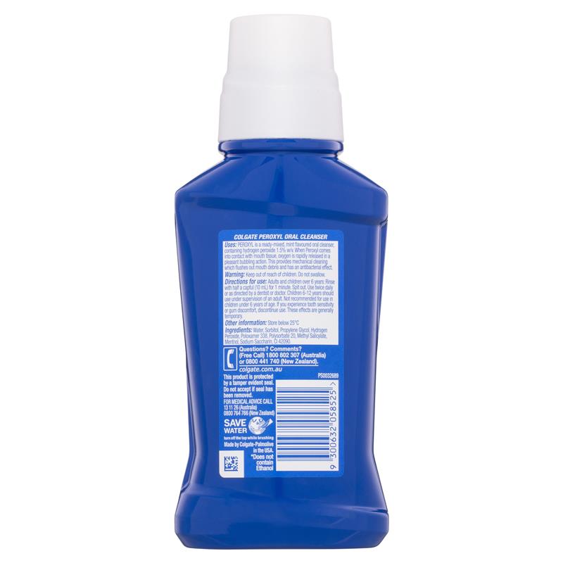 Load image into Gallery viewer, Colgate Peroxyl Oral Cleanser Mint Flavour 236mL
