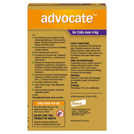 Advocate Cat 4KG plus Large 6