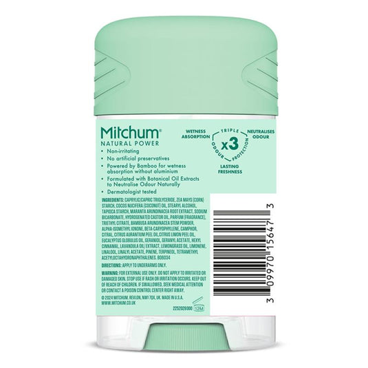 Mitchum for Women Natural Power Deodorant Stick Eucalyptus 40g