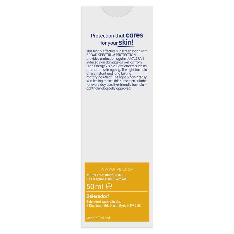 Load image into Gallery viewer, NIVEA Sun UV Face Sunscreen Shine Control SPF50 50ml
