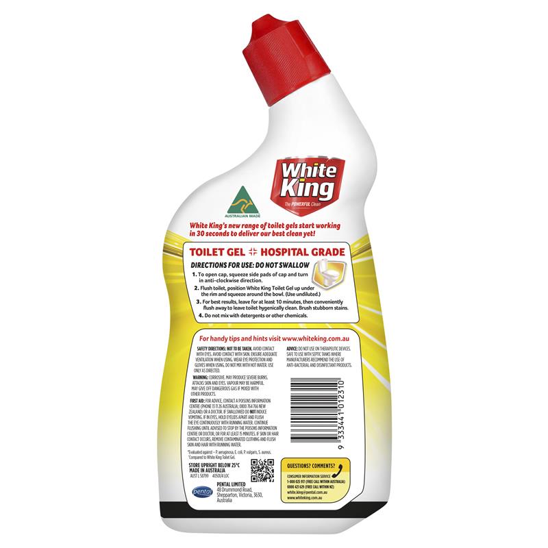 Load image into Gallery viewer, White King Toilet Gel With Stain Remover Lemon 700ml
