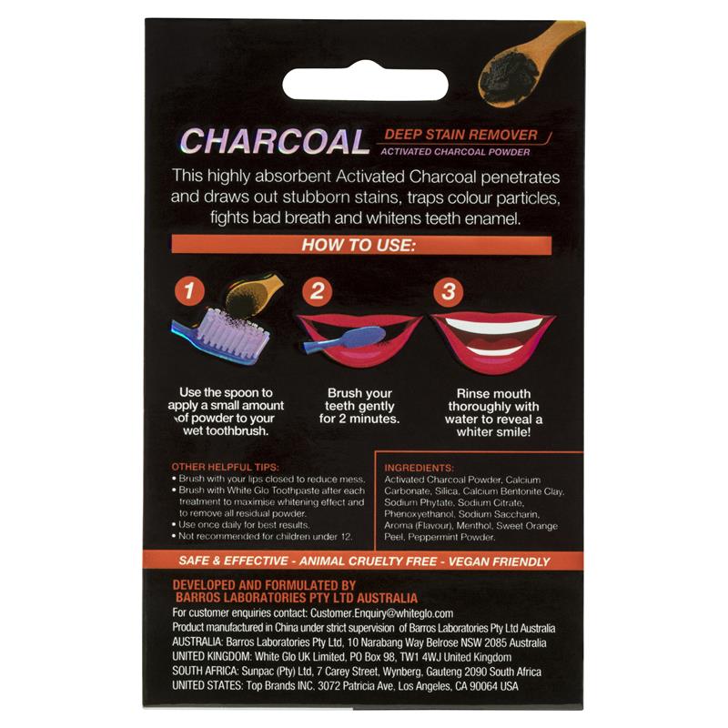 Load image into Gallery viewer, White Glo Activated Charcoal Teeth Polishing Powder 30g
