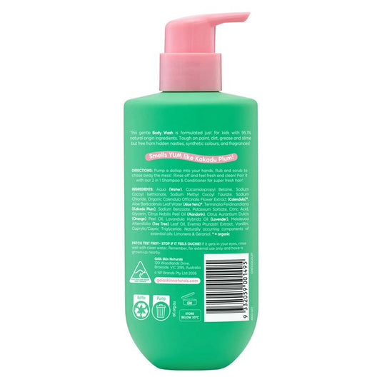 Gaia Natural Kids Body Wash 350mL