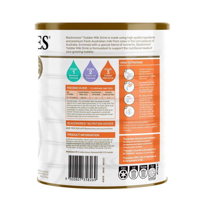 Load image into Gallery viewer, Blackmores Stage 3 Toddler Milk Drink 900g
