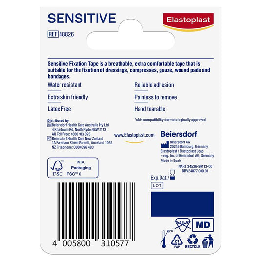 Elastoplast Sensitive Fixation Tape 2.5cm x 9m