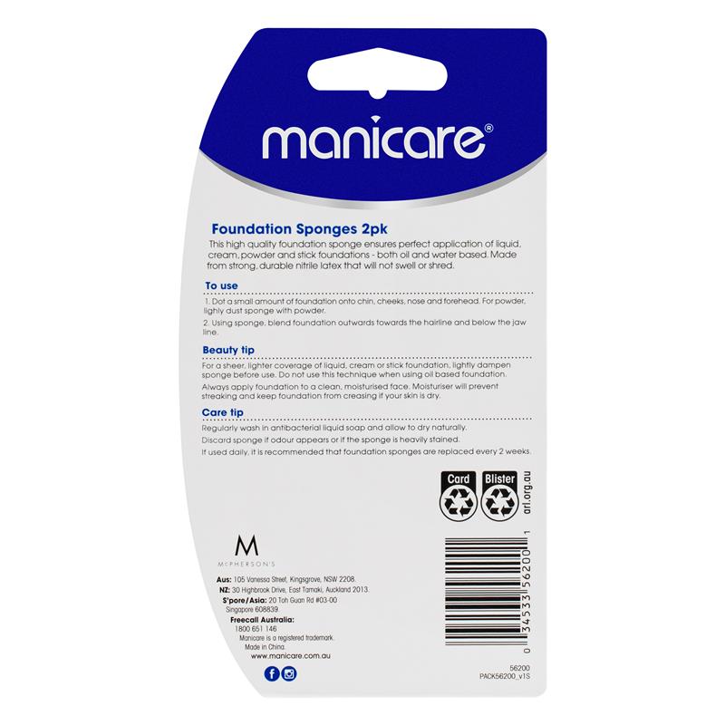 Load image into Gallery viewer, Manicare Foundation Sponges 2 Pack
