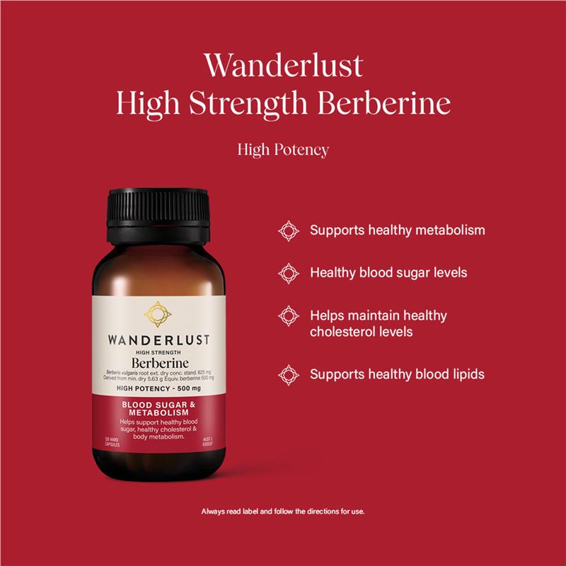 Load image into Gallery viewer, Wanderlust High Strength Berberine 120 Capsules
