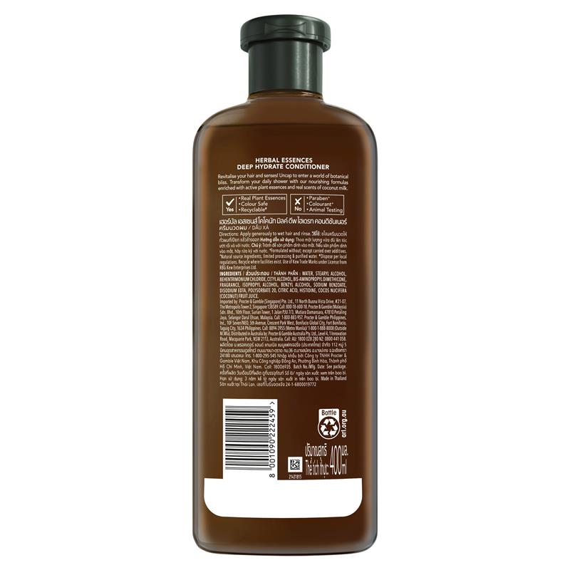 Load image into Gallery viewer, Herbal Essences Bio Renew Hydrate Coconut Milk Conditioner 400ml

