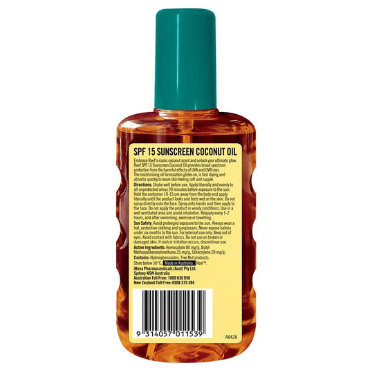 Reef Coconut Oil SPF 15+ Moisturising Oil Spray 220ml